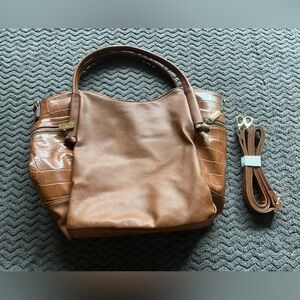 Gussaci‎ brown tote bag